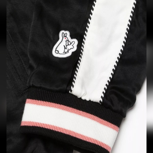 FR2 Rabbits Dragon Sukajan Embroidery Reversible Souvenir Jacket Japan Designer - Picture 9 of 11